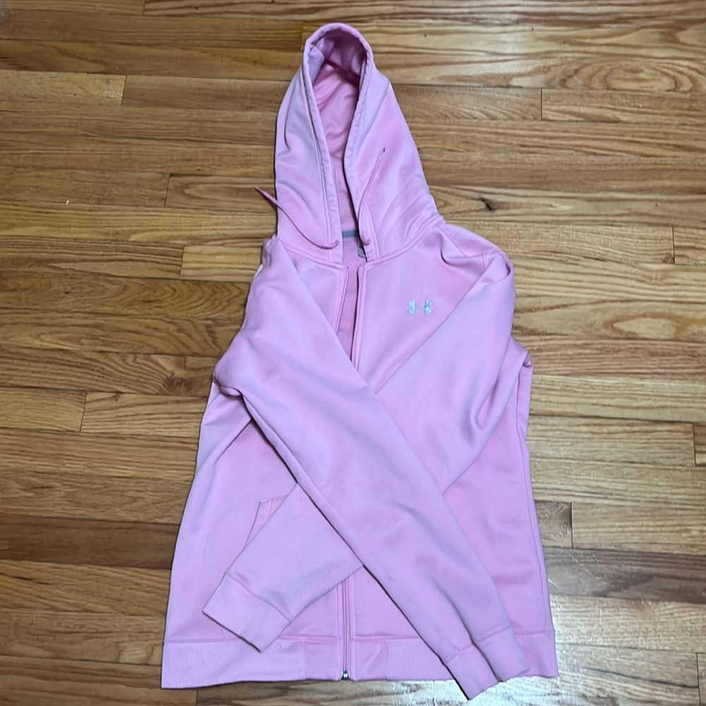 pink under armour sweatshirt
